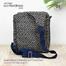 Baah’s Black Checkered Jute Fanny Pack image