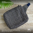 Baah’s Black Checkered Jute Fanny Pack image