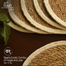Baah’s Exotic Hogla placemats 12″ dia (set of six) image