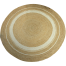 Baah’s Field’s Of Gold 01 Natural Living Jute Round Rug 4′ dia image