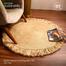 Handmade Natural Jute Rug with Frills 3 image