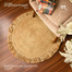 Handmade Natural Jute Rug with Frills 3 image