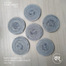 Baah’s Natural Living Handcrafted Coasters Gray 02 – 4″dia (set of six) image