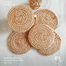 Baah’s Natural Living Handcrafted Coasters- 4″dia (set of six) image