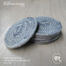 Baah’s Natural Living Handcrafted Coasters Gray 02 – 4″dia (set of six) image