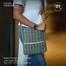Baah's On-the-Go Messenger Bag 02 And Vintage Green Chequer Jute Cross Body Bag image