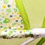 Babies folding Cribs with 4 wheels, with a bottom basket and mosquito nets also Customized to Rocking Bed- Green image