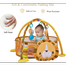 Baby Activity Gym And Ball Pit Infant Play Lion Mat with 4 Hanging Toy 30 Colorful Balls 4 in1 image