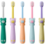 Baby Cartoon Handle Soft Hair Toothbrush Children's Toothbrush 1-6 Years old Baby Soft Hair Mouth Card Set -1 piece image