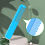 Baby Comb Straight Comb Newborn Children's Hair Comb Small Comb Girl Toddler Small Comb ABS Material -1pcs image
