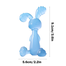 Baby Full Silicone Teether Hand Rattle Fitness Soft Rabbit Educational Toy CN -1pcs image
