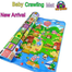 Baby Kids Double Sided Play Crawl, Educational ,Game Soft Foam Picnic Carpet Play Mat 200 x 180 cm image
