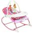 Baby Rocker Portable Rocking Chair 2 In 1 Musical Infant To Toddler Rocker Dining Chair image