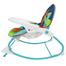 Baby Rocker Portable Rocking Chair 2 in 1 Musical Infant to Toddler Rocker Dining Chair - 8166 (Blue) image