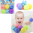 Baby Sensory Ball,Colourful Squeaky Ball | Soft Silicone Rubber Ball For Baby/6 Pcs Soft Vinyl Texture Multi Ball Set image
