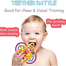 Baby Silicone Manhattan Ball Bright Color Hand Teether CN -1 Pcs image