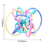 Baby Silicone Manhattan Ball Macaron Color Hand Teether - 1 Pcs image