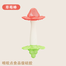 Baby Silicone Teether Double-headed Fruit Silicone - 1 Pcs image