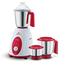 Bajaj Classic 750 W Mixer Grinder with 3 Jars - White and Maroon image