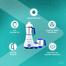 Bajaj Typhoon 750W Mixer Grinder with Nutri-Pro Feature, 3 Jars, White image