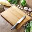 Bamboo Cutting And Choping Board With Stainless Steel Handle image