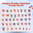 Bangla Ka Kha Wooden Alphabet Puzzle Board For 1-3 Years Old Girls And Boys For Learning image