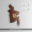 Bangladesh Map Wall Clock image
