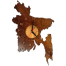 Bangladesh Map Wall Clock image