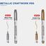 Baoke Metallic Color Marker Pen,metalic carftwork pen, Golden caraft pen , silver image