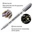 Baoke Metallic Color Marker Pen,metalic carftwork pen, Golden caraft pen , silver image