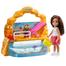Barbie Club Chelsea Doll and Swing Set Playset with 2 Swings and Slide Plus Teddy Bear Figure Gift for Kids-( Barbie) image