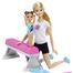 Barbie Doll as Gymnastic Teacher with Balance Beam and Student image