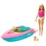Barbie GRG30 Boat Doll Playset With Puppy And Accessories image