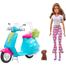 Barbie HGM55 Fashionistas Doll And Scooter Travel Playset image