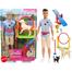 Barbie Ken Dog Trainer Doll with Accessories and 2 Dogs Figures, Hoop Ring, Balance Bar, Jumping Bar, Trophy and 2 Winner Ribbon image