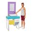Barbie Shaving Fun Ken Doll With Sink/Vanity FYK53 image