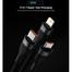 Baseus Cable CASS030001 Flash Series Ⅱ Two-for-three Fast Charging Data Cable USB to M L C 100W 1.2m Black image