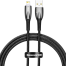 Baseus Cable For Iphone 5 6 7 8 9 X 11 12 13 14 Series Glimmer Series Fast Charging Data Cable Usb To I P 2.4A 1m Black Cadh000201 image