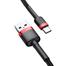 Baseus Cafule 3A 1M USB to Type-C Data Cable Red And Black image