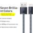 Baseus Dynamic Series Fast Charging Data Cable Type-C to iP 20W 1m (CALD000016)- Slate Gray image