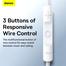 Baseus Encok 3.5mm lateral in-ear Wired Earphone H17 (NGCR020002)-White image