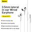 Baseus Encok 3.5mm lateral in-ear Wired Earphone H17 (NGCR020002)-White image