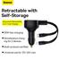 Baseus Enjoyment Retractable 2-in-1 Car Charger (CGTX000001) image