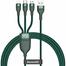 Baseus Flash Series One-for-three Fast Charging Data Cable USB to M L C 66W 1.2m image