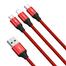 Baseus Rapid Series 3-in-1 Cable Micro Dual Lightning 3A 1.2M image