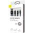 Baseus Rapid Series 3-in-1 Cable Micro Dual Lightning 3A 1.2M image