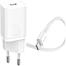 Baseus Super Si Quick Charger 1C 20W CN Sets White(With Superior Series Fast Charging Data Cable Type-C to iP PD 20W 1m White)-TZCCSUP-A02 image