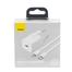 Baseus Super Si Quick Charger 1C 20W CN Sets White(With Superior Series Fast Charging Data Cable Type-C to iP PD 20W 1m White)-TZCCSUP-A02 image