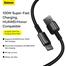 Baseus Tungsten Gold Fast Charging Data Cable USB to Type-C 100W 1m (CAWJ000001)-Black image