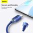 Baseus USB to Type-C 100W Crystal Shine Series Fast Charging Data Cable 1.2m Blue image